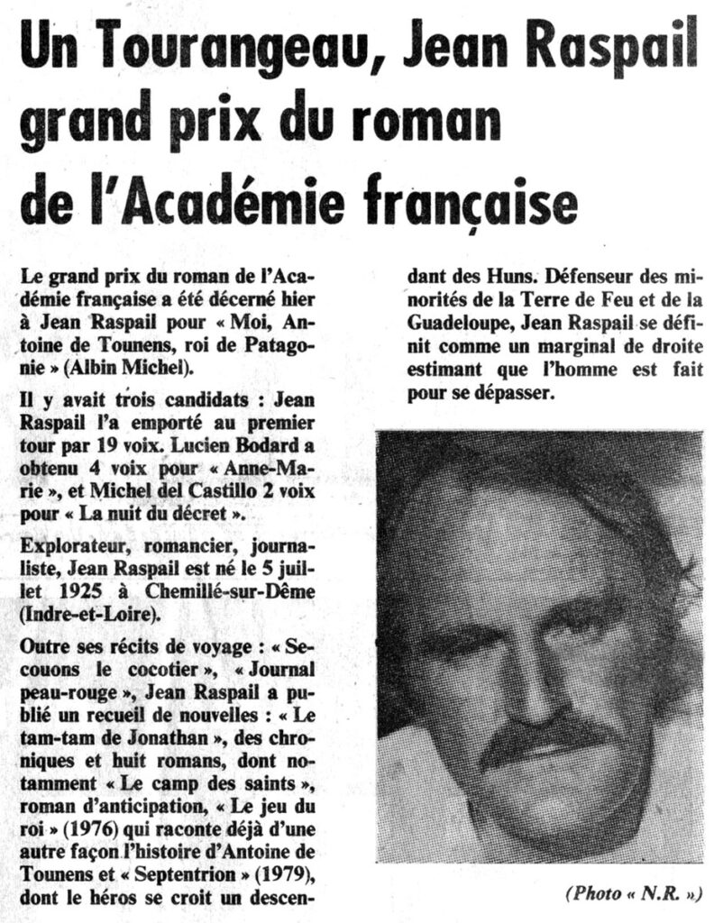 1981.11.06-NR.1AD-792x1024 Jean Raspail Grand Prix du roman de l’Académie française