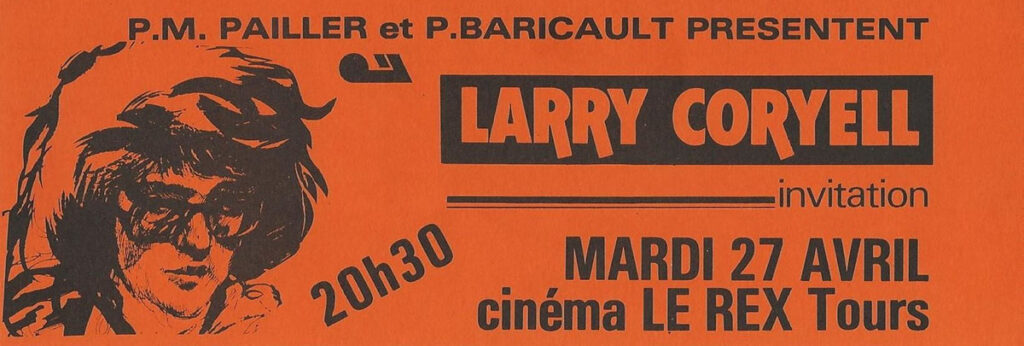1982.04.27-Deux-Fois-Six-rex-Patrick-BaricaultFL-1024x346 Deux Fois Six, Larry Coryell (27/04/82)