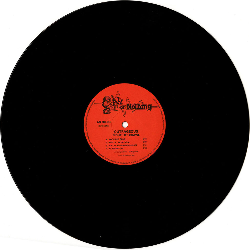 1987-Outrageous-LP-EuthanasieDI03-1024x1024 Outrageous "Night life crawl"