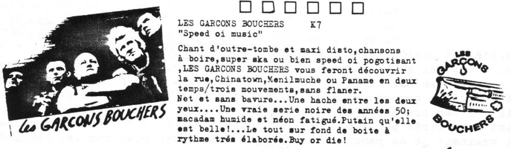 Presse-LeDekapsuleur-n08-Fevrier1986-10C-1024x299 Les Garçons Bouchers "Speed Oi music"