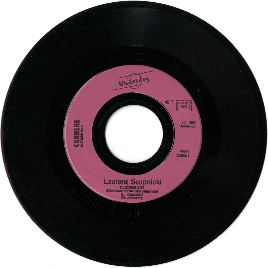 1982-Laurent-Stopnicki-EP-Cliches-Bruno-Boussard-Bruno-BoussardDI03-1024x1024 Laurent Stopnicki "Clichés (dessinez m’en, des cinémas…)"