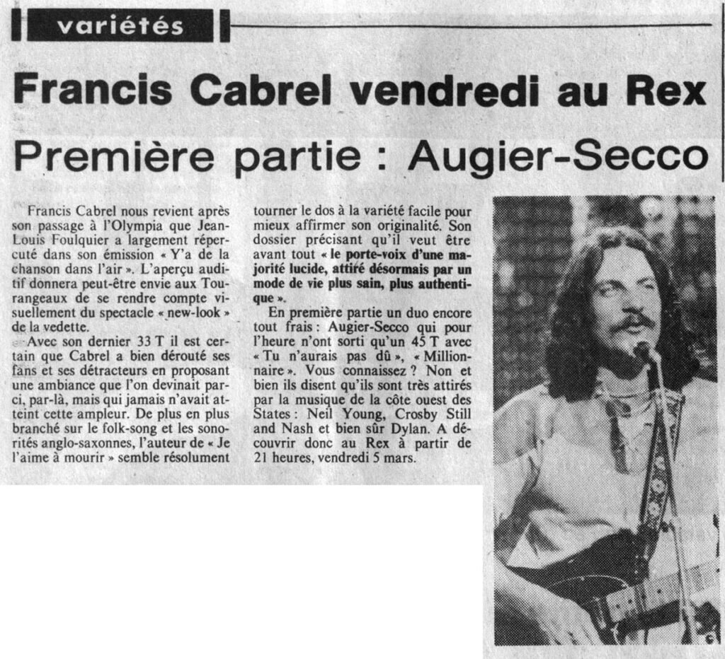 1982.03.02-NR.4ADa-1024x932 Francis Cabrel, Augier-Secco (05/03/82)
