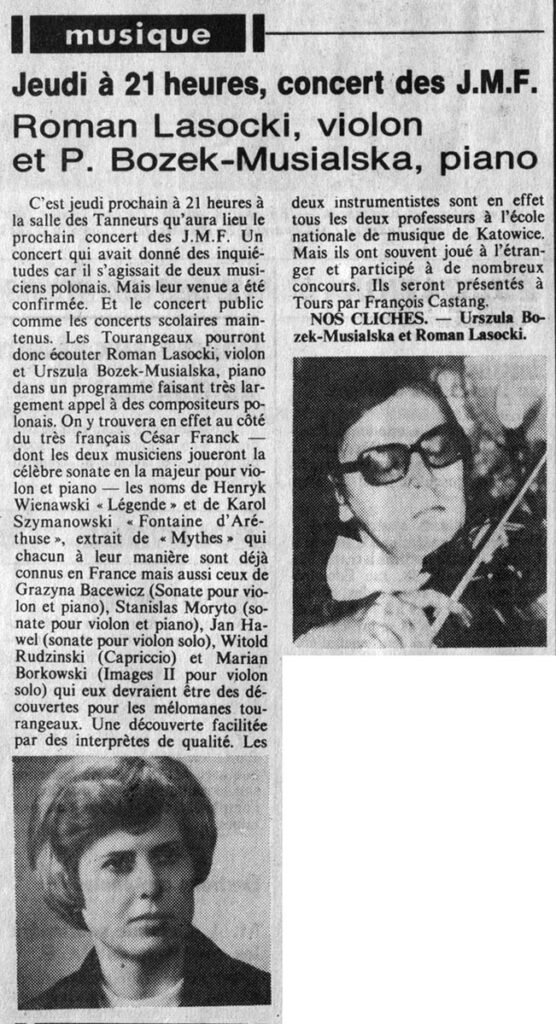 1982.03.02-NR.4ADb-556x1024 Roman Lasocki, Urszula Bozek-Musialska (04/03/82)