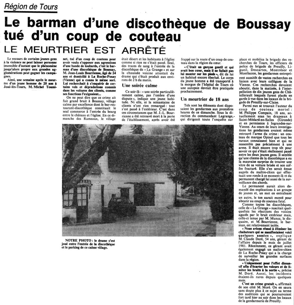 1982.04.05-NR.4ADa-987x1024 Meurtre du barman de la discothèque « La Grange » (03/04/82)