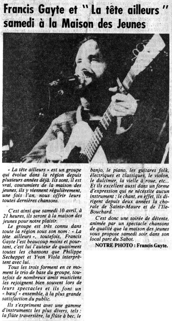 1982.04.08-NR.9ADa-548x1024 Francis Gayte, La Tête Ailleurs (10/04/82)