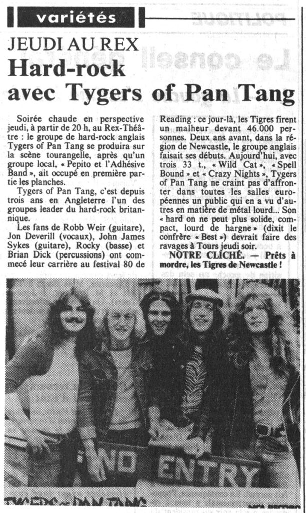 1982.04.27-NR.4ADb-611x1024 Tygers of Pan Tang, Pépite, l’Adhésive Band (29/04/82)