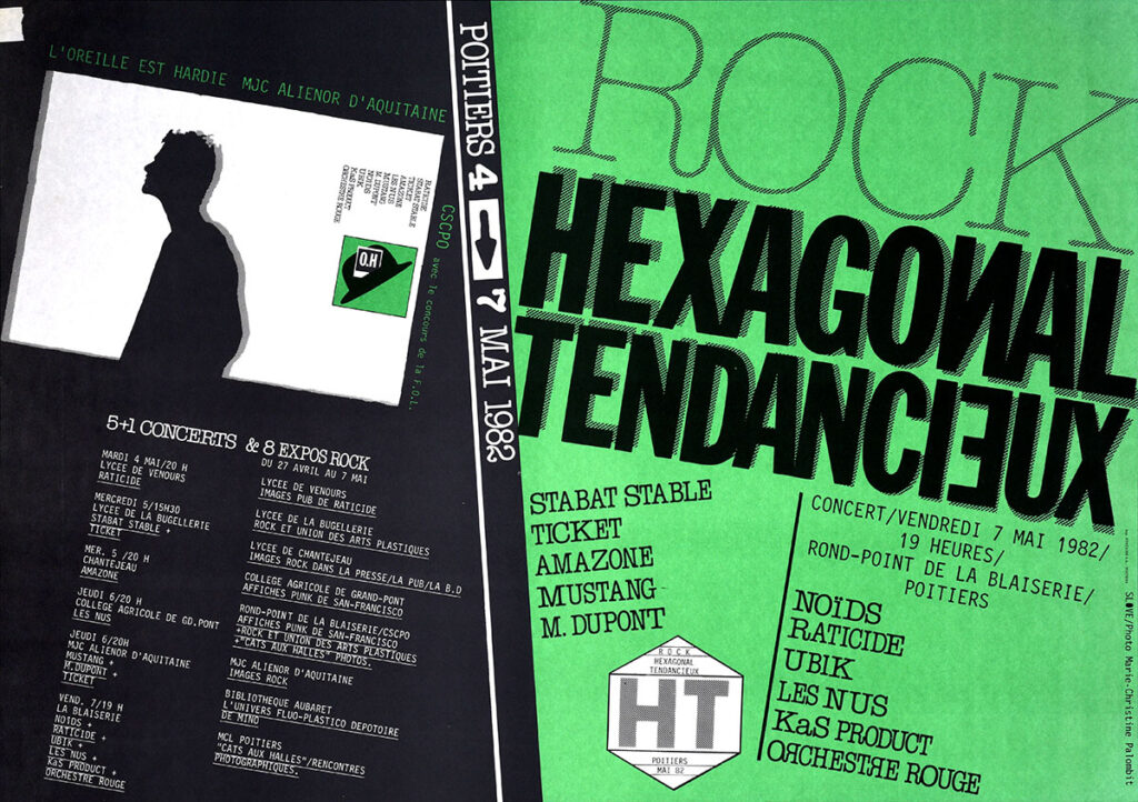 1982.05.04-Affiche01-67-95-imprimee-Oreille-est-Hardie-Copie-1024x722 "Rock hexagonal tendancieux" (04 au 07/05/82)