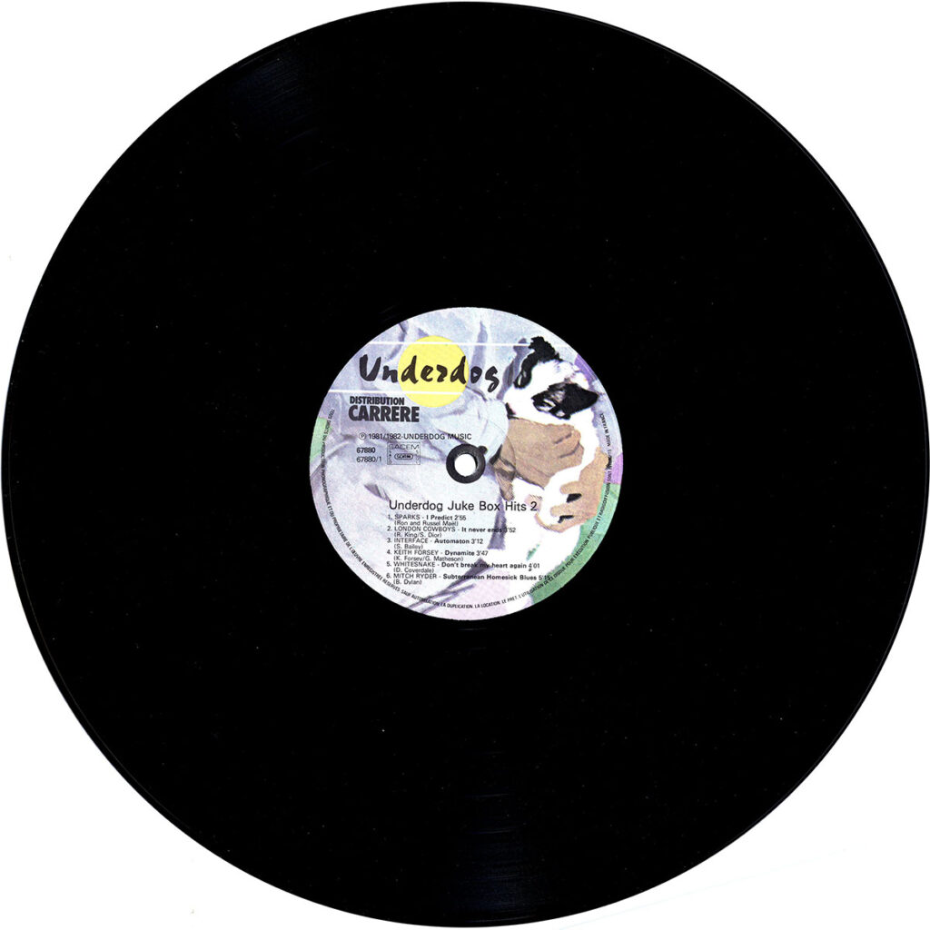 1982-Juke-box-hit-2-LP-Bruno-BoussardDI04-1024x1024 "Underdog Juke Box Hits Vol. 2"
