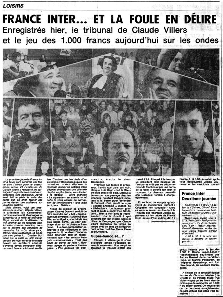 1982.10.18-NRCO.2AD-767x1024 "Le tribunal des flagrants délires" "Jeu des 1.000 francs" (17 et 18/11/82)