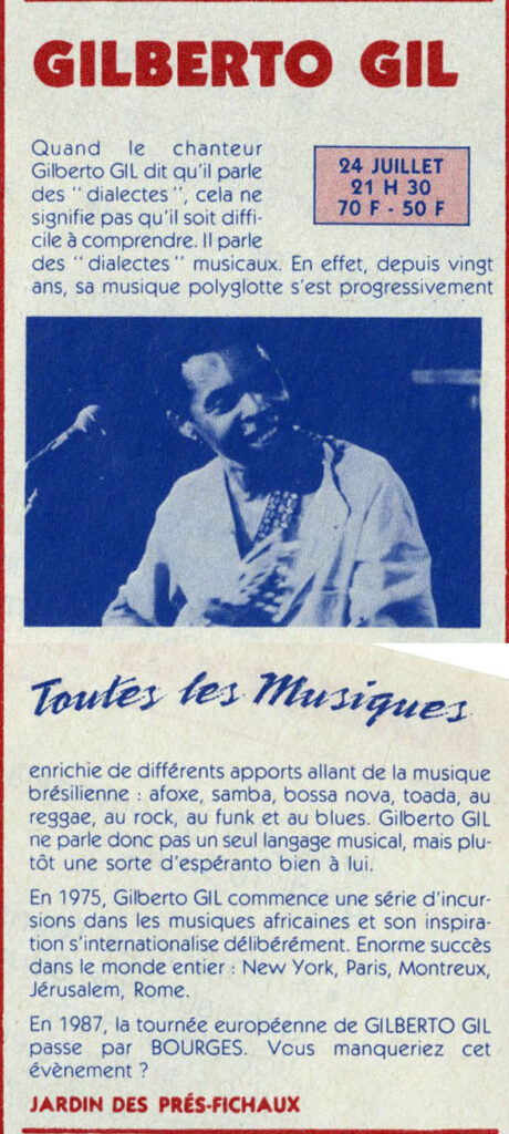 1987.07.17-BourgesV2BergeracPRe-460x1024 "Ballades à Bourges" Gilberto Gil (24/07/87)