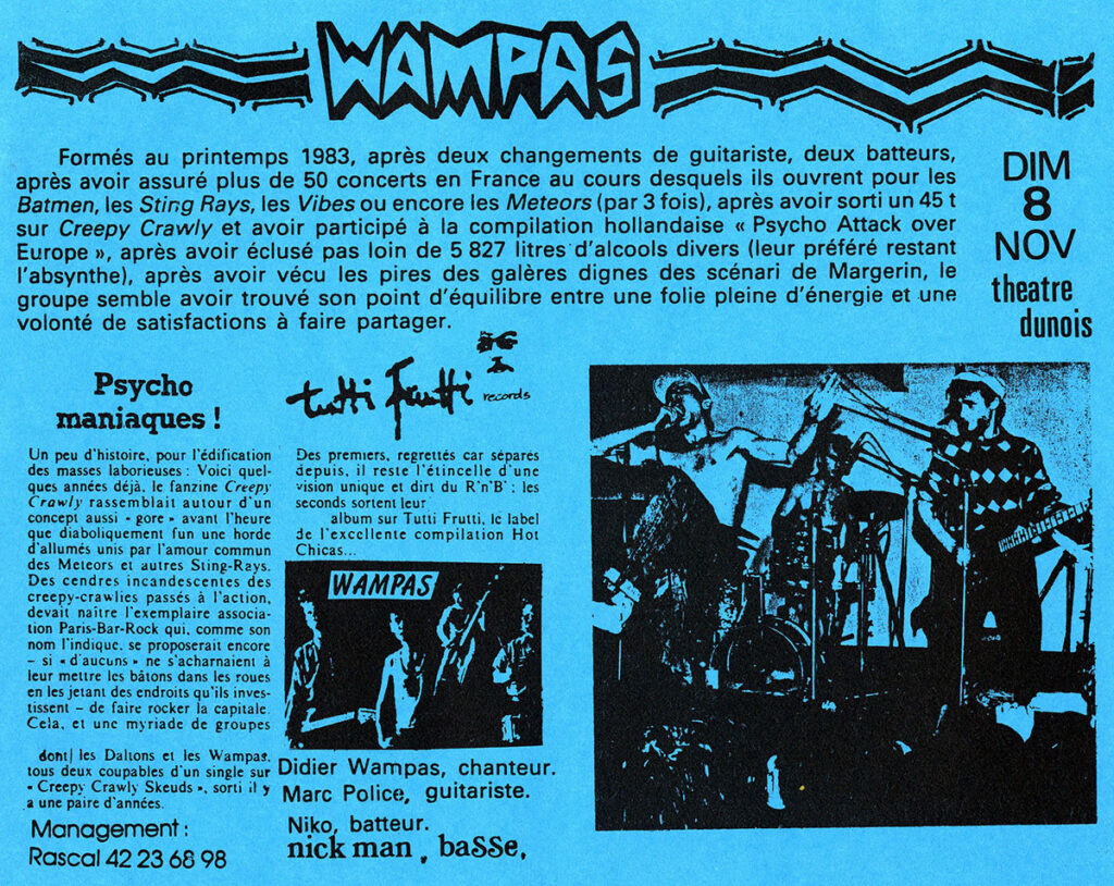 1987.10-Sortie-de-Garage-Fred-MoulinPRE06a-1024x814 Wampas, Frenzy (08/11/87)