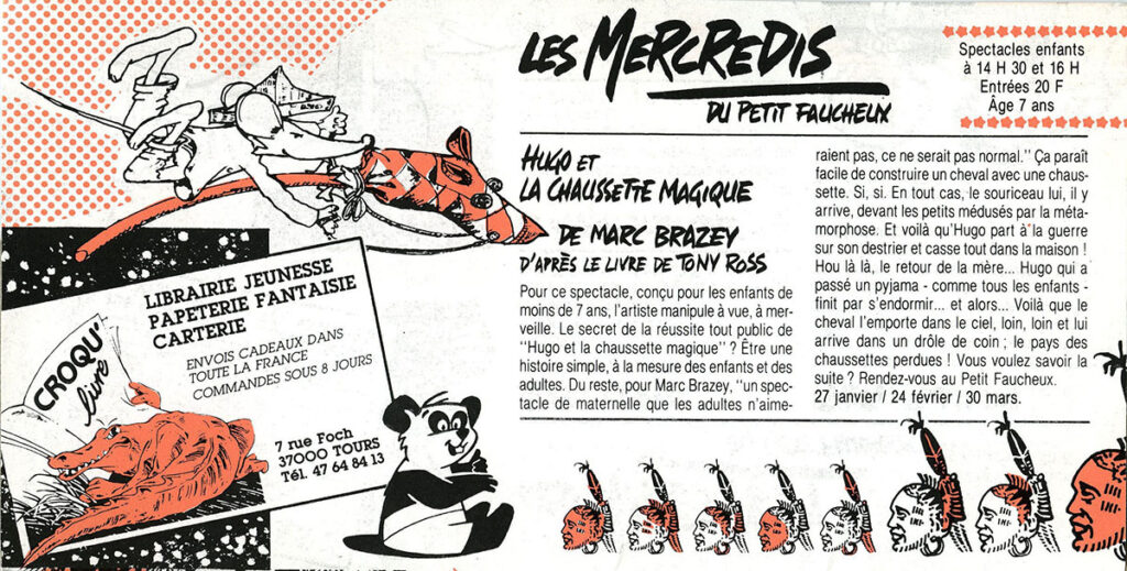 1988.01-Petit-Faucheux.2Petit-FaucheuxPR-1024x519 "Hugo et la chaussette magique" (24/02/88)