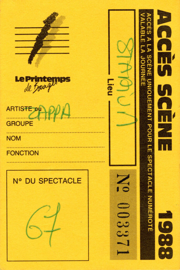 1988.04.09-Zappa-EmbareckDO072-684x1024 "Printemps de Bourges" Didier Lockwood, Frank Zappa (09/04/88)