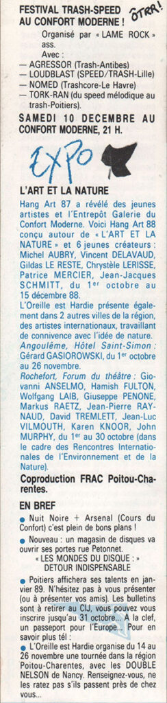 1988.09.23-Doc01.04-Oreille-est-Hardie-244x1024 Programme : Confort Moderne