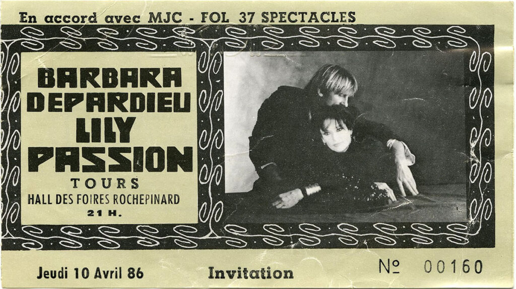 1986.04.10-BergeracTI-1024x573 Barbara, Gérard Depardieu "Lily passion" (10/04/86)