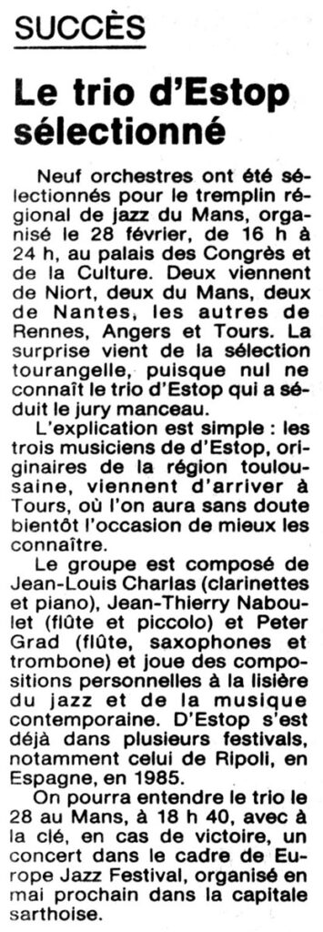 1987.02.11-NRCO.5ADPREa-355x1024 "Tremplin régional de jazz du Mans" (28/02/87)