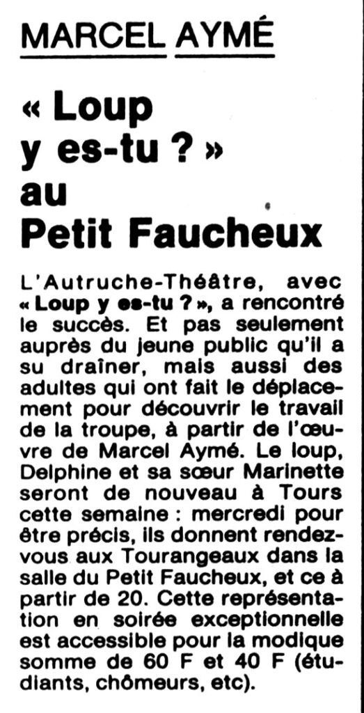 1987.02.16-NRCO.3ADPREa-523x1024 Autruche Théâtre "Loup y es-tu ?" (18/02/87)