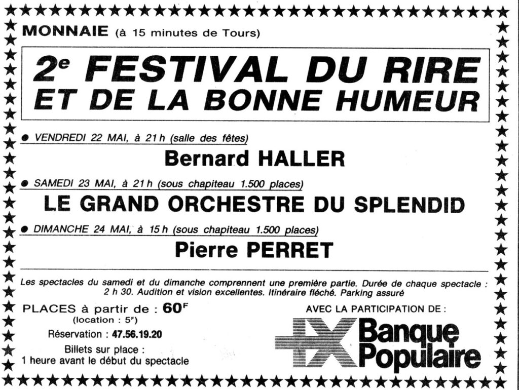 1987.05.21-NRCO.5ADPREb-1024x770 "Festival du rire et de la bonne humeur" Le Grand Orchestre du Splendid (23/05/87)