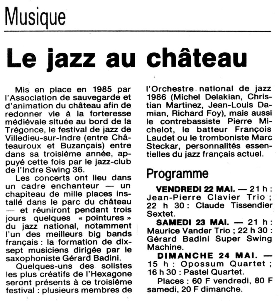 1987.05.21-NRCO.JADPREa-951x1024 "Le jazz au château" (22 au 24/05/87)