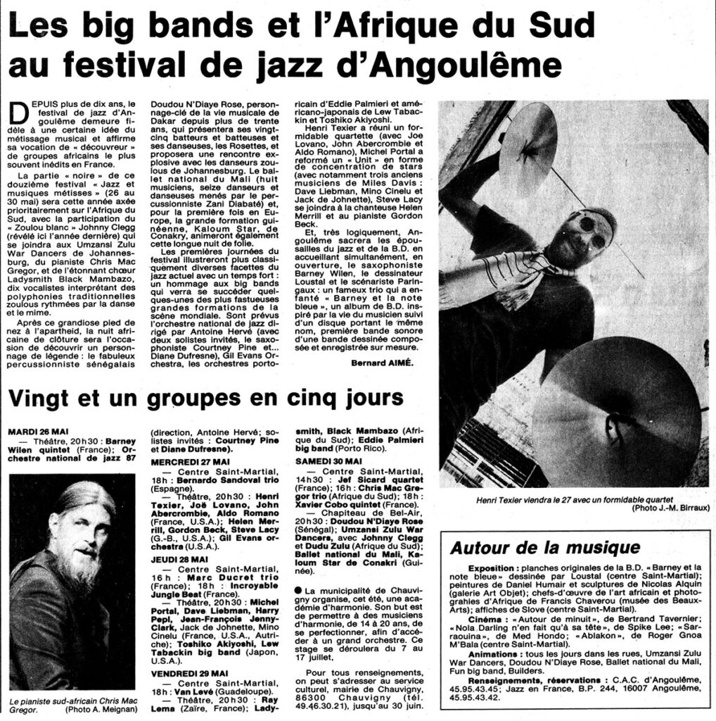 1987.05.25-NRCO.GADPRE-1018x1024 "Festival de jazz d’Angoulême" (26 au 30/05/87)