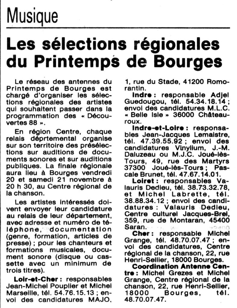 1987.09.22-NRCO.IADPREa-787x1024 "Sélections régionales du Printemps de Bourges" (20 et 21/11/87)