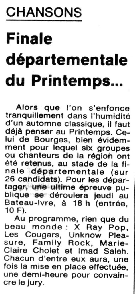 1987.10.28-NRCO.3ADPREa-472x1024 "Finale départementale du Printemps de Bourges" (29/10/87)