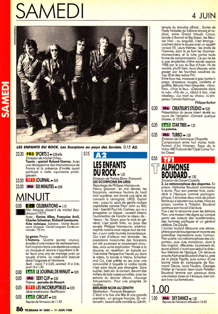 1988.06.01-Telerama-2003-EuthanasiePRE86-711x1024 "Les Enfants du Rock" (04/06/88)