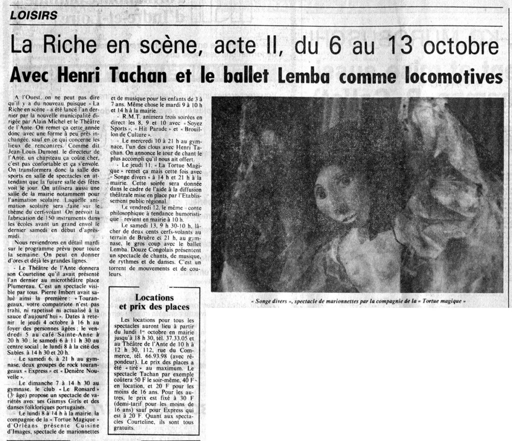 1984.09.29-NRCO.3ADPRE000747-1024x882 "La Riche en scène" Express, Dernière Nouvelle (06/10/84)