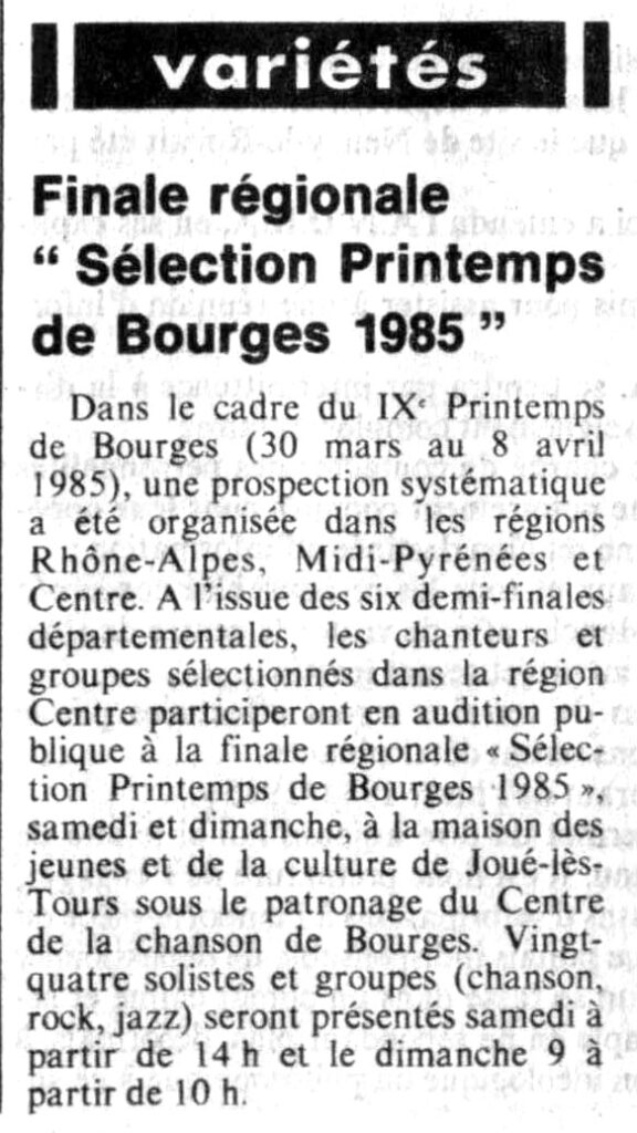 1984.12.07-NRCO.4ADPRE000883-576x1024 "Sélection Printemps de Bourges" (08 et 09/12/84)