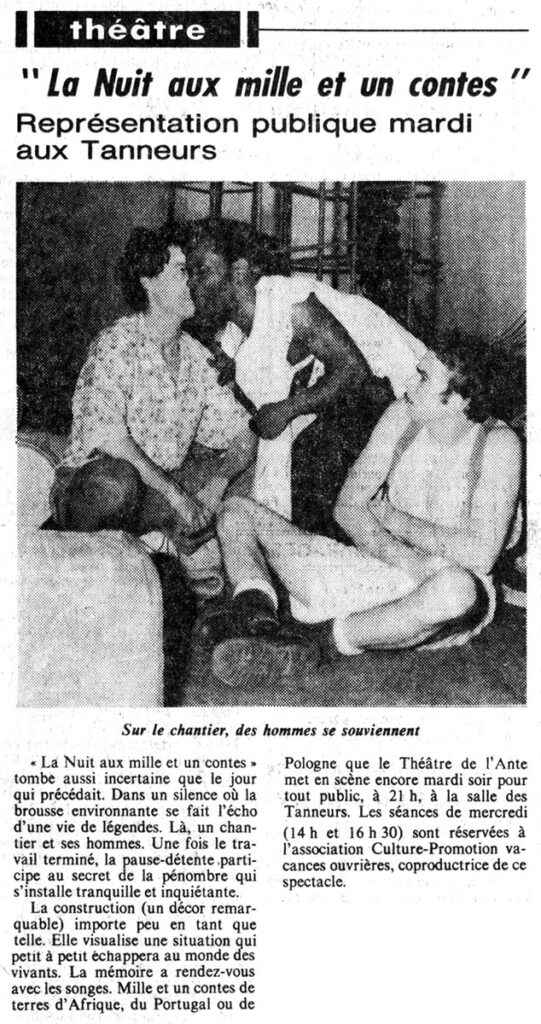 1984.12.17-NRCO.5ADPRE000904-541x1024 Théâtre de l’Ante "La Nuit aux mille et un contes" (18/12/84)