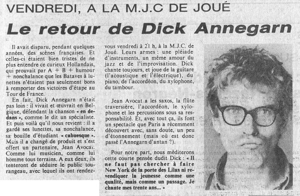 1985.01.23-NRCO.5ADPREa-1024x672 Dick Annegarn, Jean Avocat (25/01/85)