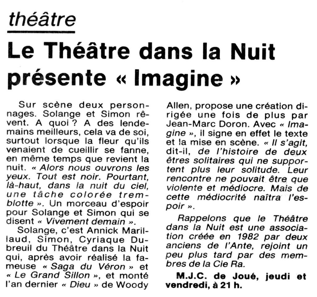 1987.12.08-NRCO.3ADPREk-1024x959 Théâtre dans la Nuit "Imagine" (10 et 11/12/87)