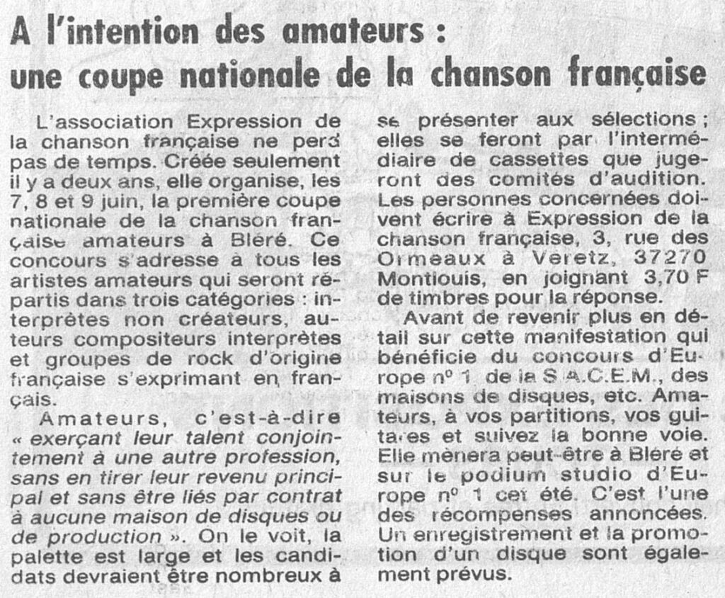 1985.03.13-NRCO.6ADPREc-1024x844 "Coupe nationale de la chanson française amateurs" (07 et 08/06/85)