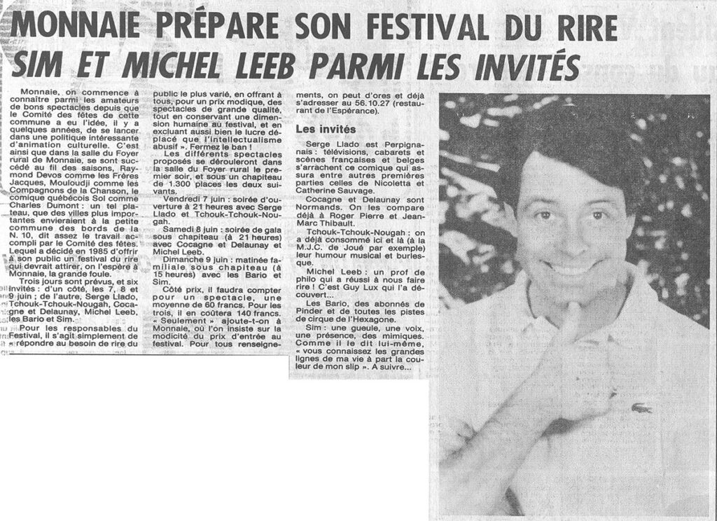 1985.03.23-NRCO.4ADPREa-1024x744 "Festival du rire" (07 au 09/06/85)