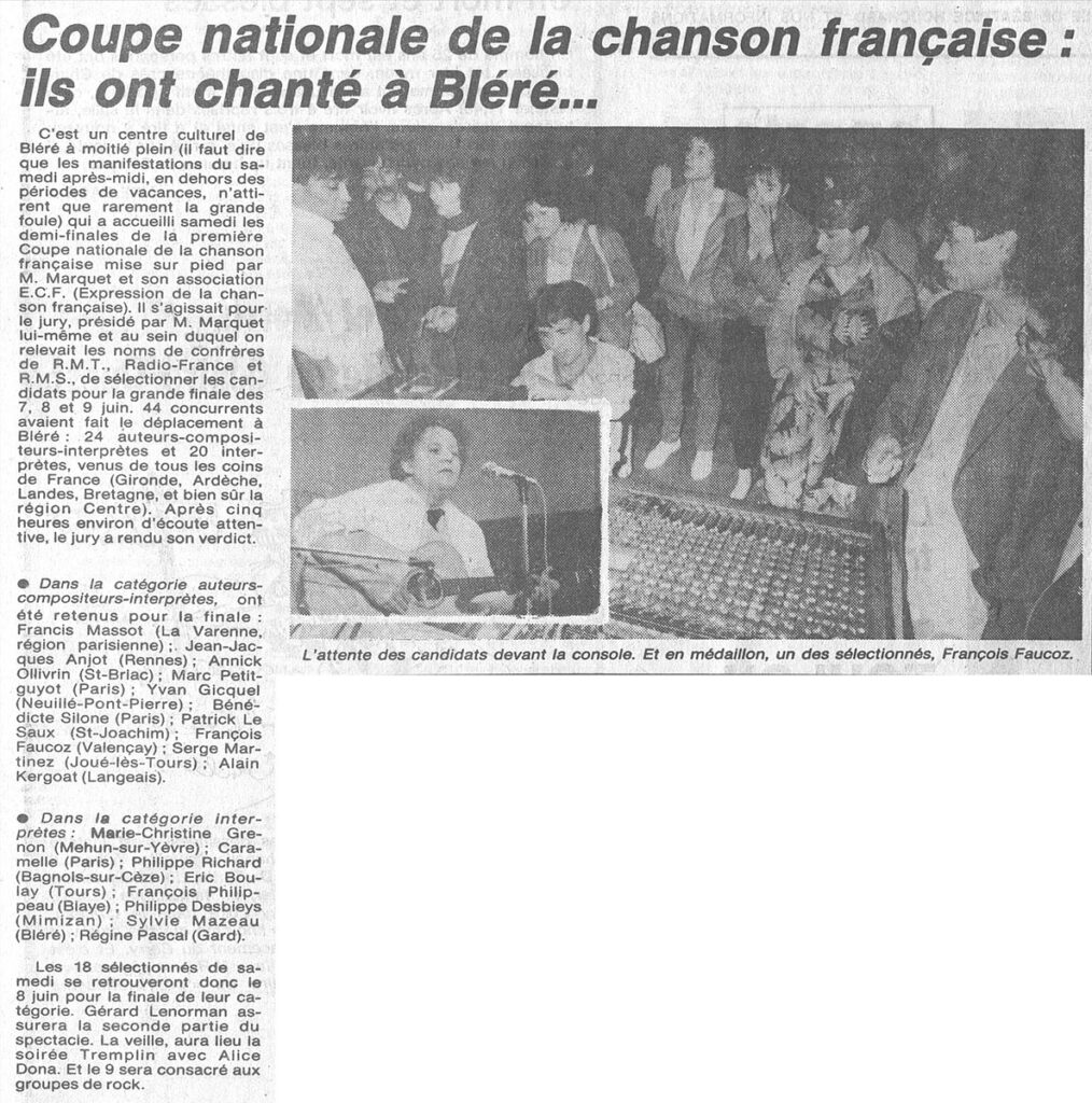 1985.05.20-NRCO.2ADPRE-1014x1024 "Demi finales de la Coupe nationale de la chanson française" (18/05/85)
