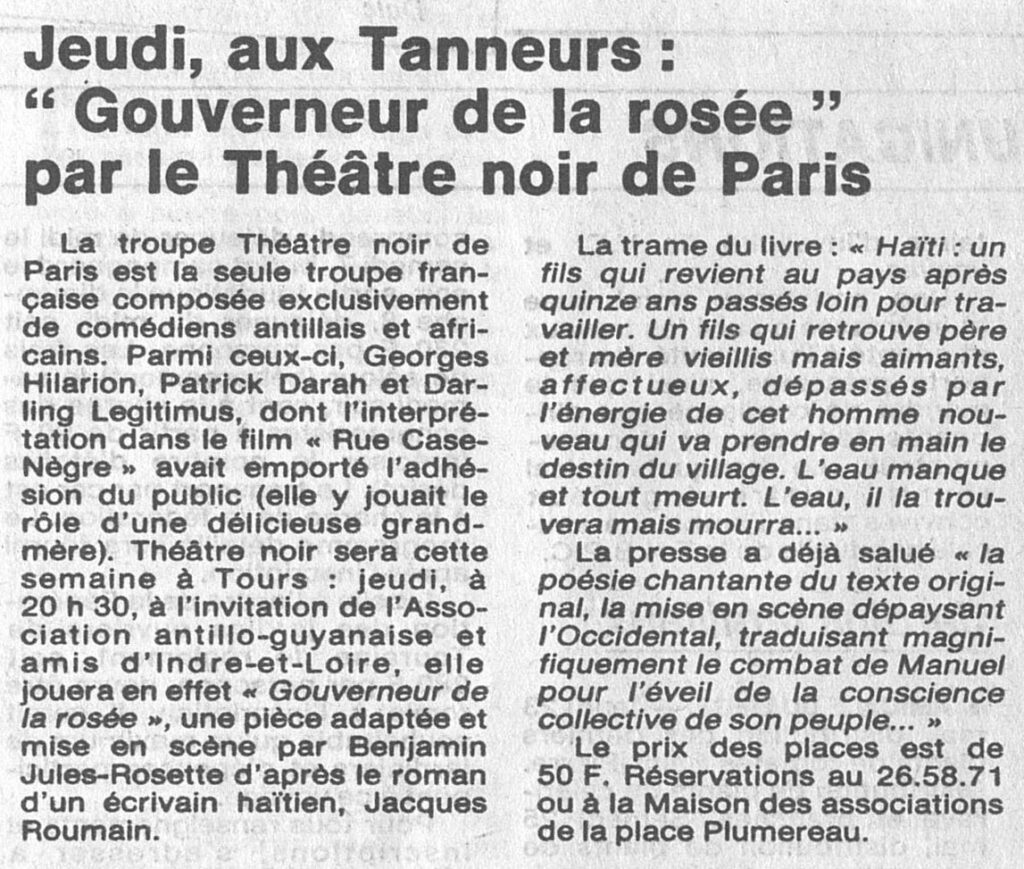 1985.05.21-NRCO.6ADPREb-1024x869 Théâtre noir de Paris "Gouverneur de la rosée" (23/05/85)