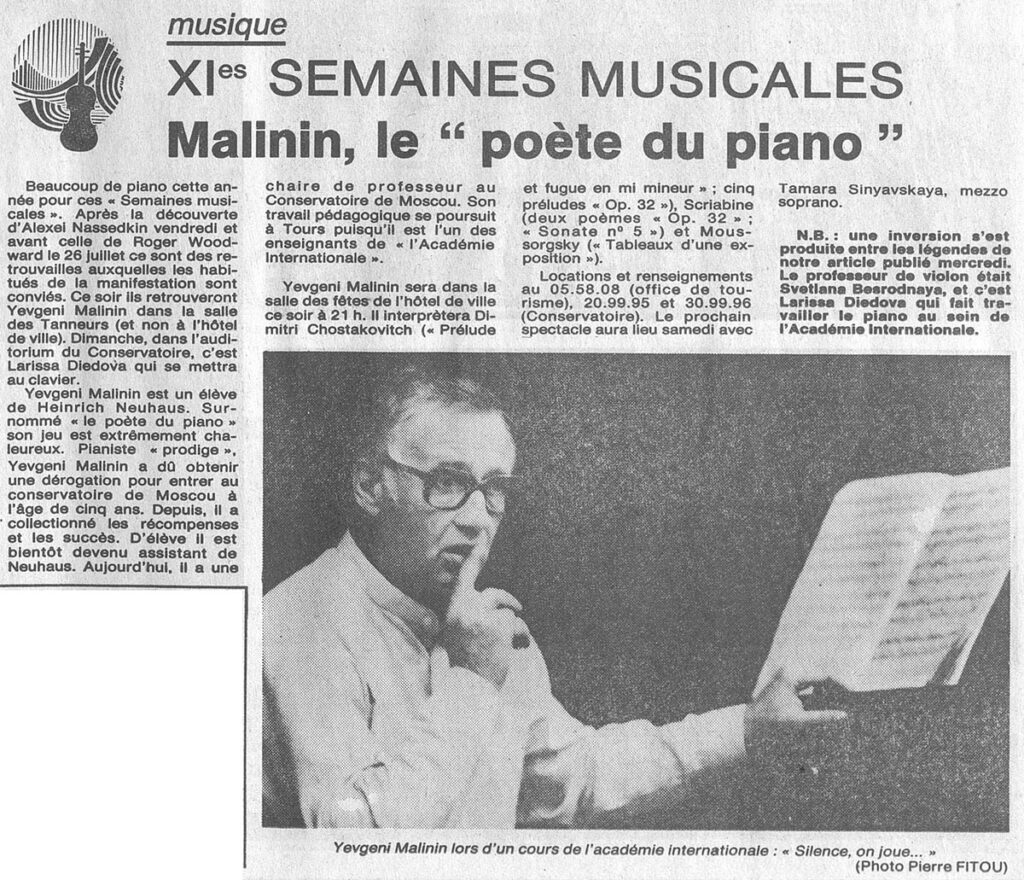 1985.07.19-NRCO.3ADPREa-1024x880 "Semaines musicales de Tours" Yevgeni Malinin (19/07/85)