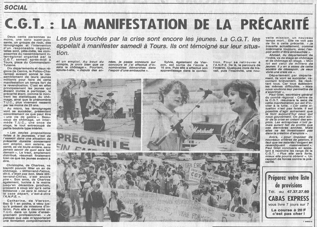 1986.05.26-NRCO.2ADPRE-1024x734 "Manifestation contre la précarité" (24/05/86)