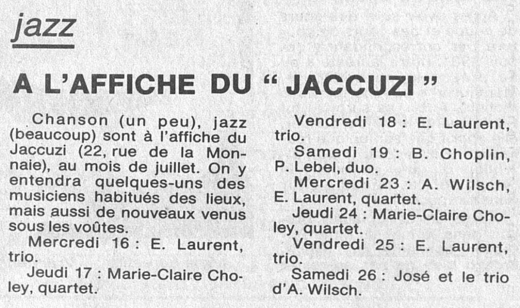 1986.07.16-NRCO.3ADPREc-1024x608 Marie-Claire Choley Quartet (16/07/86)