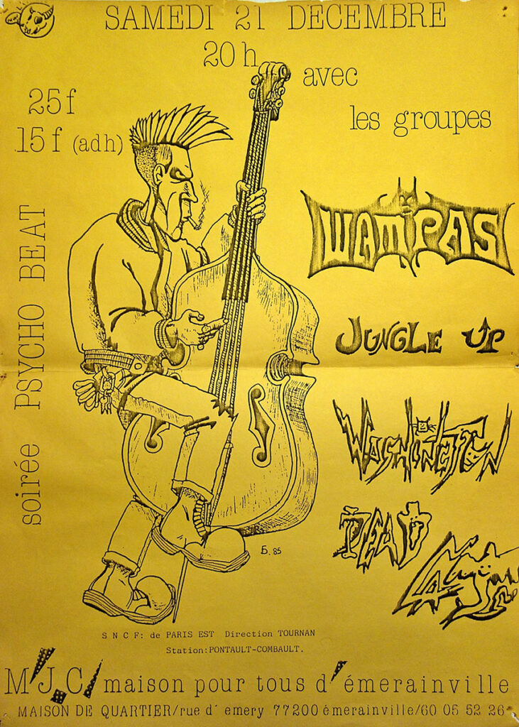 1985.12.21-Max-WellFL-731x1024 Les Wampas, Jungle Up, Washington Dead Cats (21/12/85)