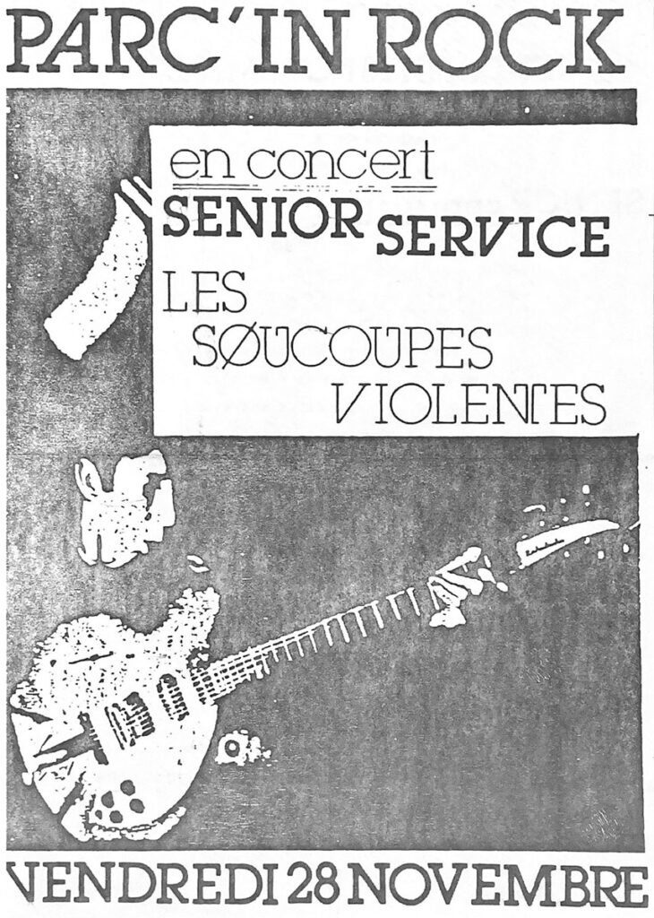 1986.11.28-Max-WellFLr-730x1024 "Parc'in Rock" Senior Service, les Soucoupes Violentes (28/11/86)
