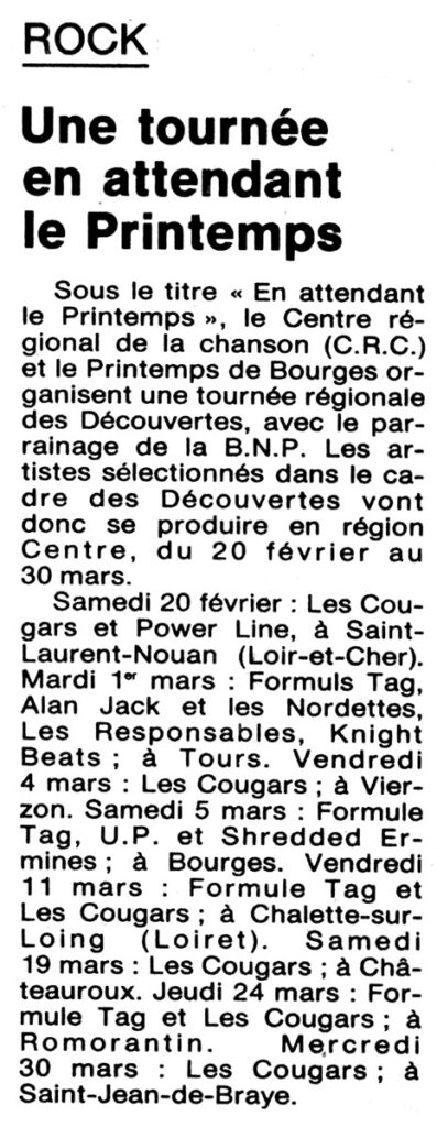 1988.02.18-NRCO.KADPREa-397x1024 "En attendant le Printemps" Les Cougars (19/03/88)