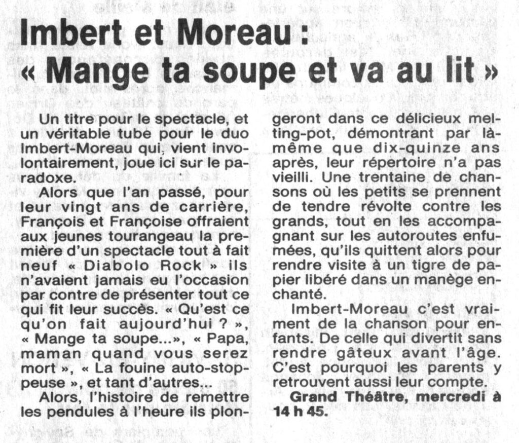 1988.03.01-NRCO.3ADPREg-1024x874 François Imbert et Françoise Moreau "Mange ta soupe et va au lit" (02/03/88)