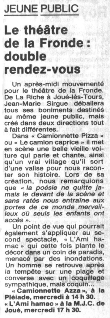1988.03.29-NRCO.5ADPREb-356x1024 Théâtre de la Fronde "Camionnette Azza" (30/03/88)
