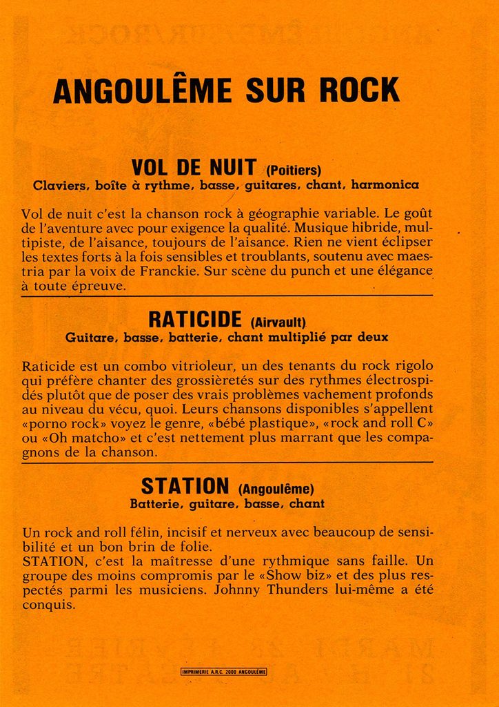 1984.02.28-MinoFL104v-724x1024 Vol de Nuit, Raticide, Station (28/02/84)