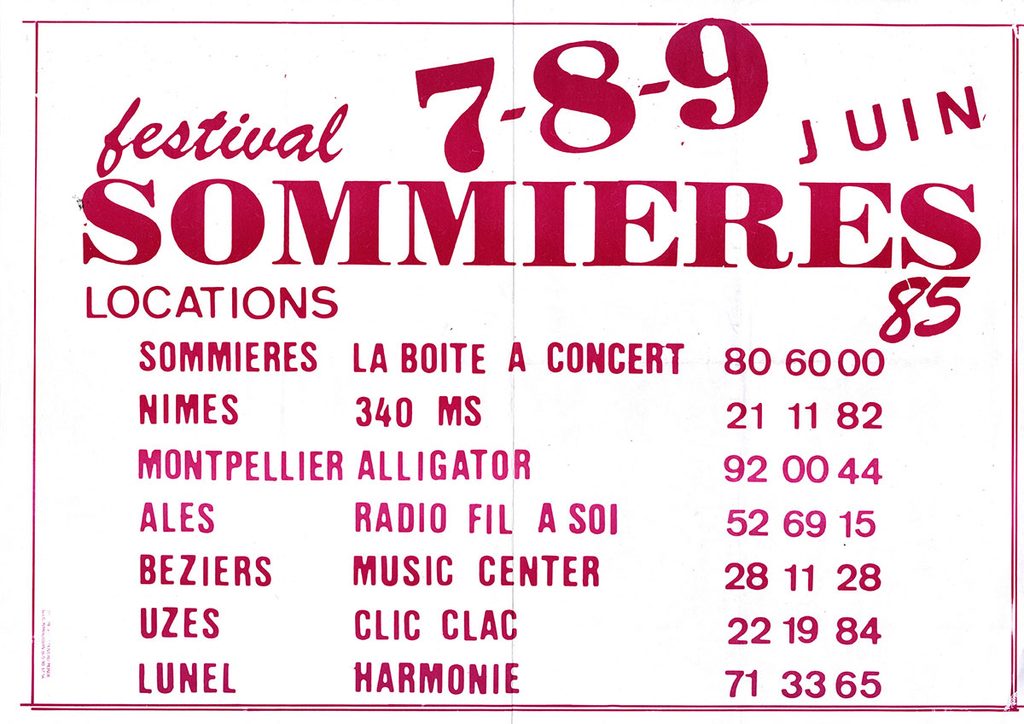 1985.06.07-A3-imprimee-MinoAF-1024x724 "Festival de Sommières" (07 au 09/06/85)