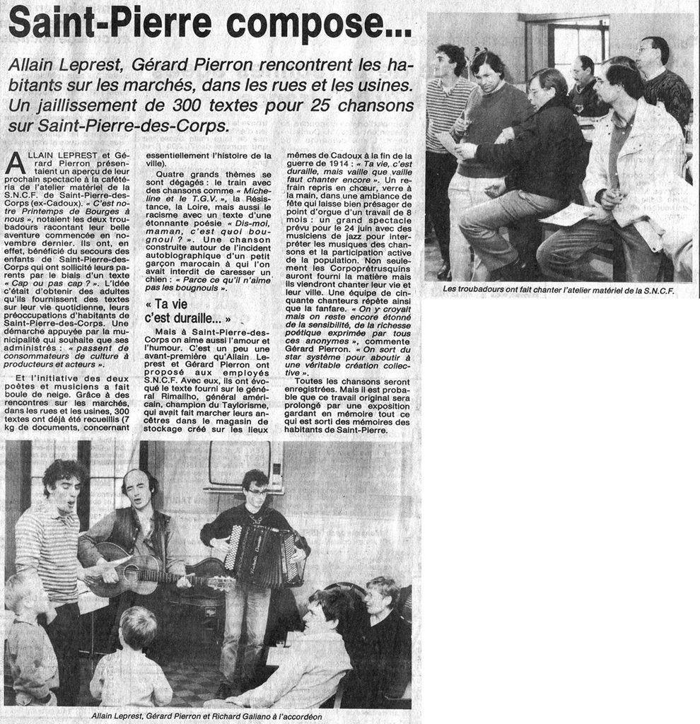 1988.04.06-NRCO.3ADPRE-990x1024 Allain Leprest, Gérard Pierron, Richard Galliano (05/04/88)