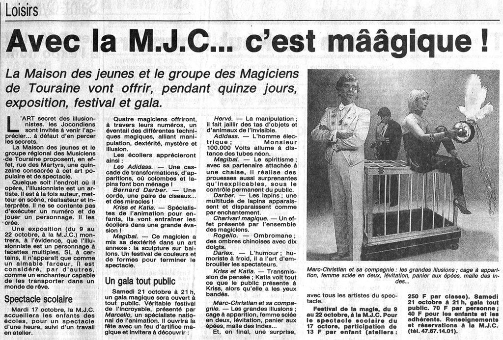 1989.10.04-NRCO.11ADPRE-1024x693 "Festival de la magie" (09 au 22/10/89)