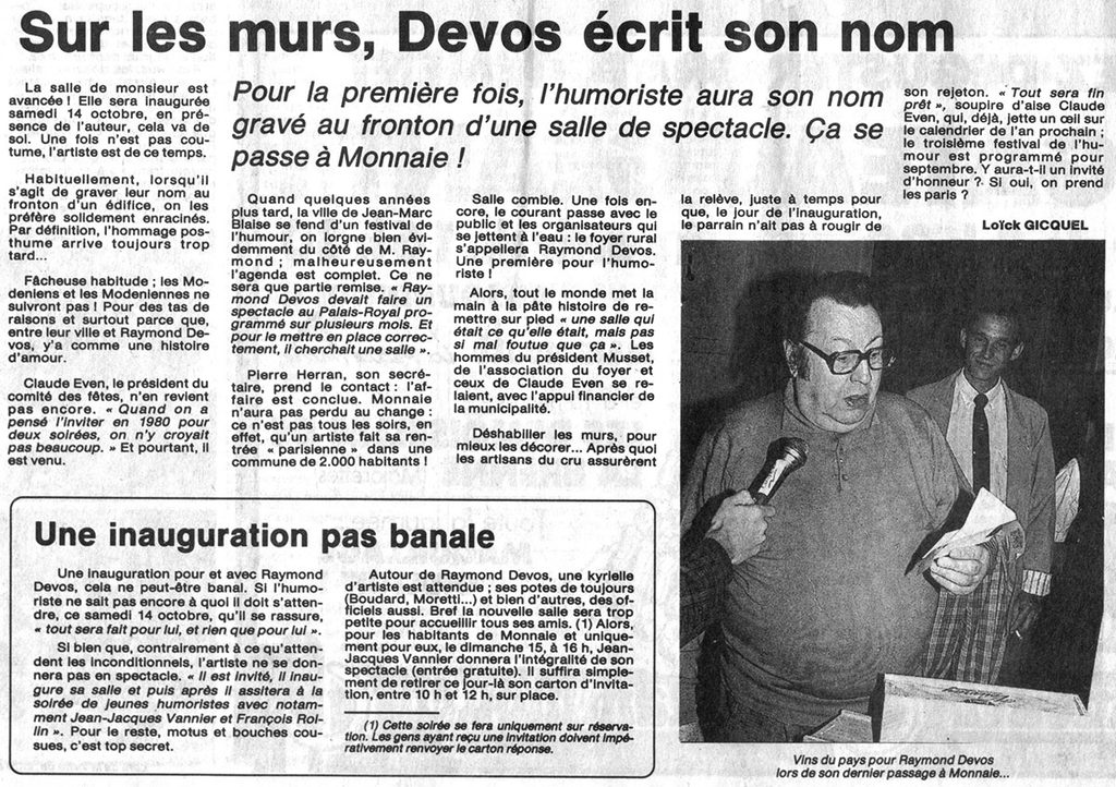 1989.10.04-NRCO.6ADPREb-1024x722 "Inauguration" Jean-Jacques Vannier, François Rollin, Raymond Devos (14/10/89)
