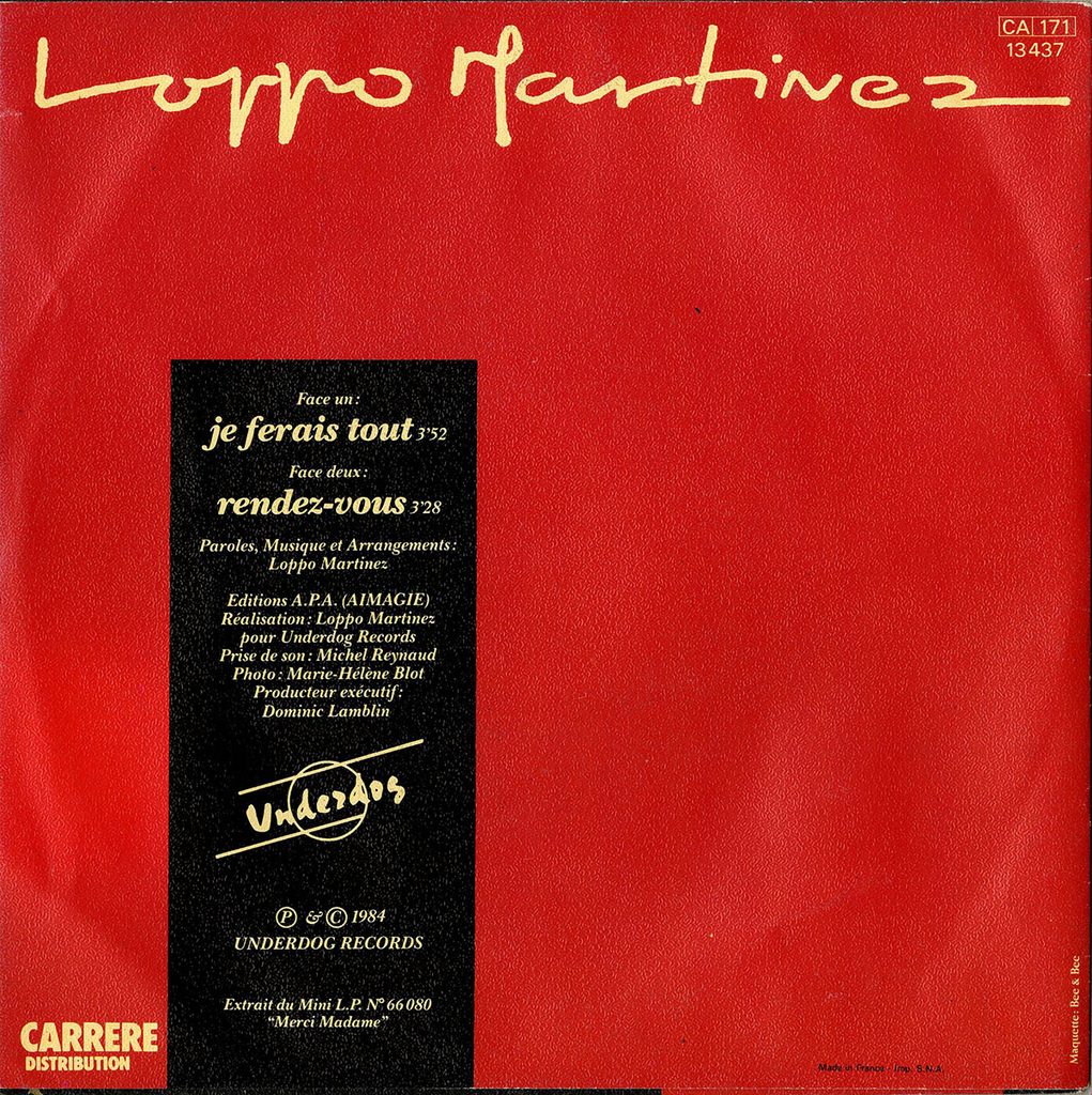 1984-Loppo-Martinez-EP-Je-ferais-Bruno-Boussard-Bruno-BoussardDI02-1021x1024 Loppo Martinez "Je ferais tout"